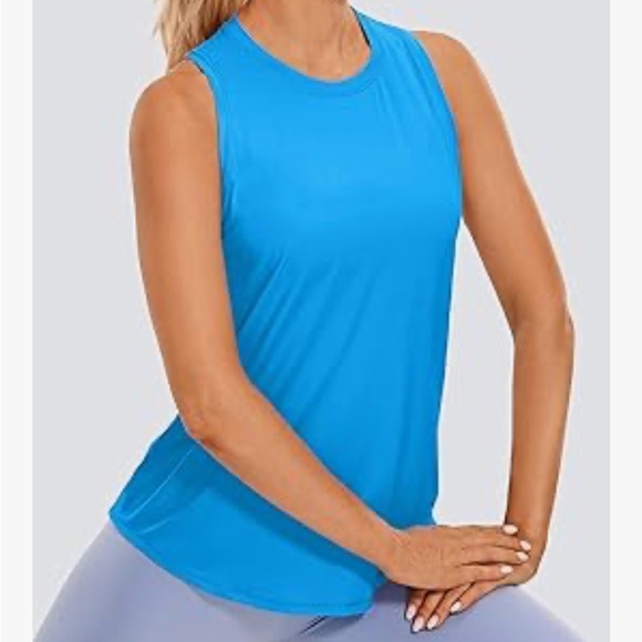 CRZ YOGA Vibrant Blue Small Tank Top - Picture 1 of 4
